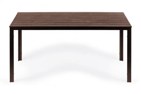 Záhradný cateringový stôl 156 x 78 cm hnedý