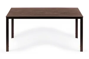 Záhradný cateringový stôl 156 x 78 cm hnedý