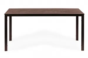 Záhradný cateringový stôl 156 x 78 cm hnedý