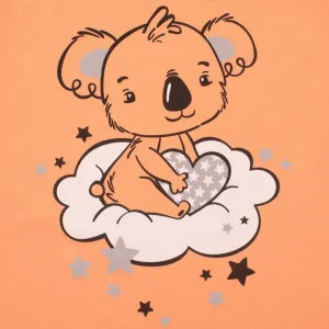 Detské letné pyžamko New Baby Dream lososové 74 (6-9m)