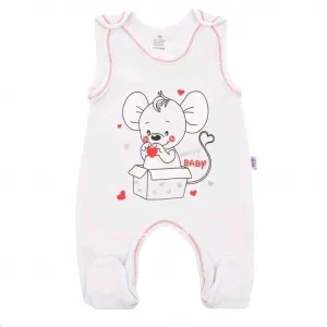 Dojčenská súpravička New Baby Mouse biela 80 (9-12m)