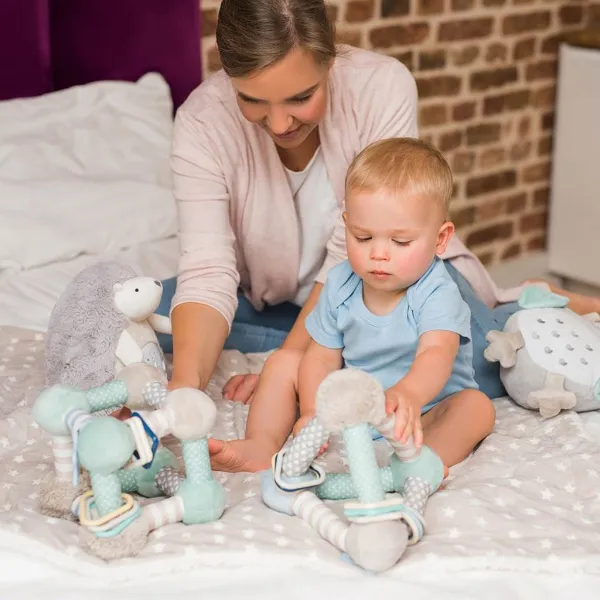 Edukačná hračka Baby Ono pyramída Tiny Yoga blue