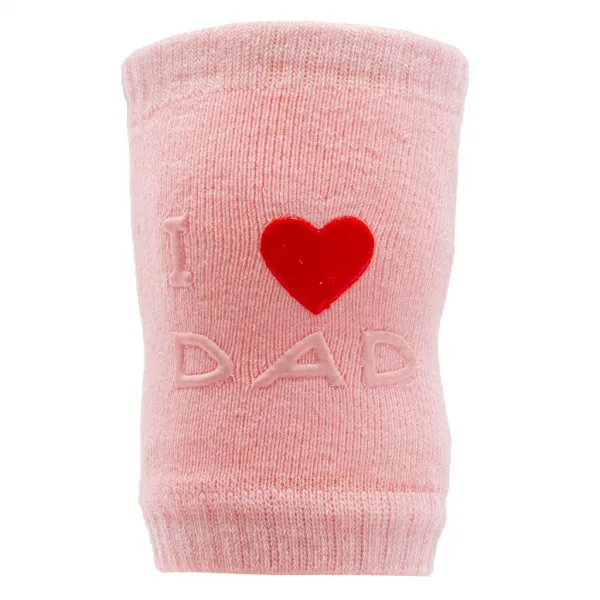 Protišmykové nákolenníky New Baby I love ružové