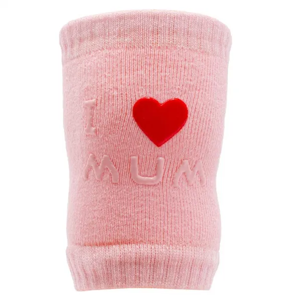 Protišmykové nákolenníky New Baby I love ružové