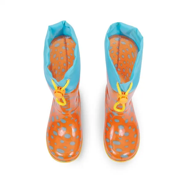 PERLETTI RAIN BOOTS Detské gumáky, oranžová, veľkosť