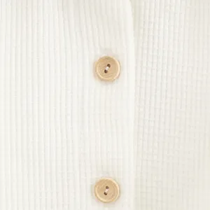 Dojčenský kabátik na gombíky New Baby Luxury clothing Oliver biely 68 (4-6m)