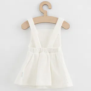 Dojčenská sukienka na traky New Baby Luxury clothing Laura biela 62 (3-6m)