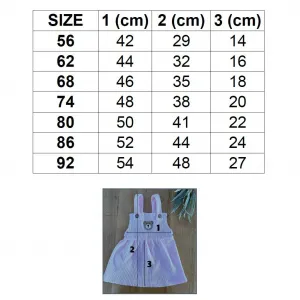 Dojčenská sukienka na traky New Baby Luxury clothing Laura biela 62 (3-6m)