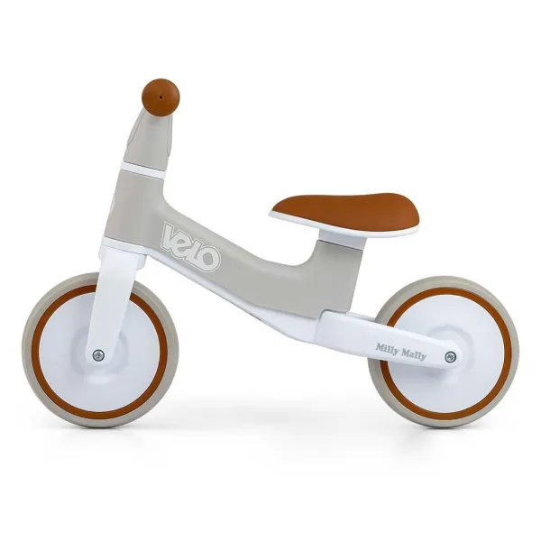 Detský balančný bicykel Milly Mally Velo Brown