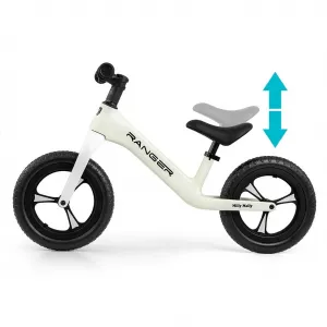 Detský balančný bicykel Milly Mally Ranger White