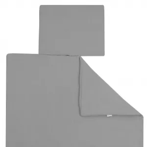 Mušelínový set s výplňou New Baby 80x70 cm sivý