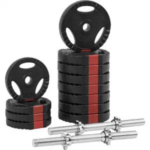 Gorilla Sports Súprava jednoručných činiek, 30 kg