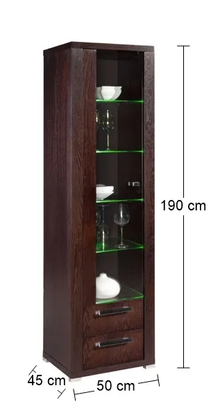 PYKA Remi 0,5 2S vitrína drevo D16