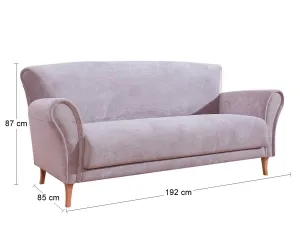 PYKA Bella trojsedačka drevo D0233 / púdrová (Fresh 9)