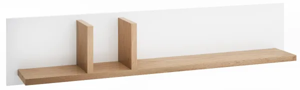 TARANKO Aspen obývacia izba s osvetlením biely vysoký lesk / dub (Grande 01)