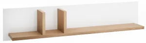 TARANKO Aspen obývacia izba s osvetlením biely vysoký lesk / dub (Grande 01)