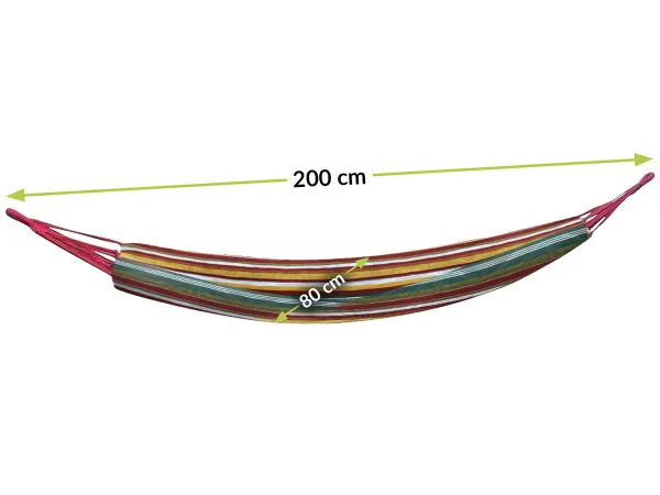 NABBI HMK hojdacia sieť 200x80 cm farebné pásy