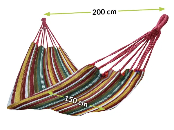 NABBI HMK hojdacia sieť 200x150 cm farebné pásy