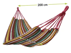 NABBI HMK hojdacia sieť 200x150 cm farebné pásy