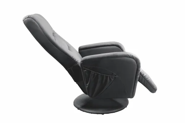 HALMAR Pulsar relaxačné kreslo čierna