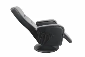 HALMAR Pulsar relaxačné kreslo čierna