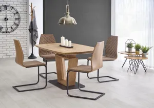 HALMAR Blacky rozkladací jedálenský stôl dub zlatý / čierna