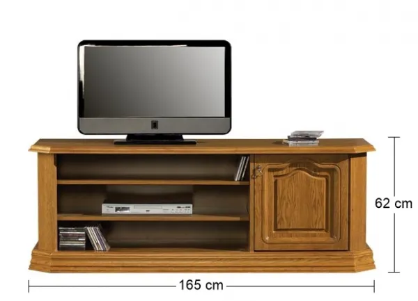PYKA Kinga H rustikálny tv stolík drevo D3