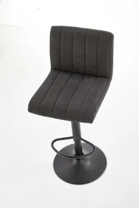 HALMAR H-89 barová stolička tmavosivá / čierna