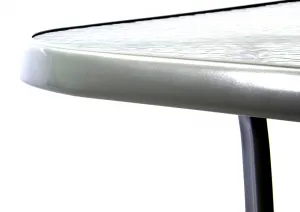 HALMAR Mosler záhradný stôl tmavosivá