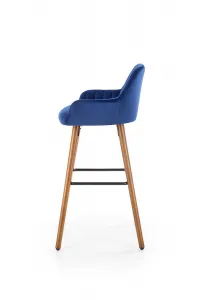 HALMAR H-93 barová stolička granátová / orech