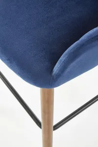 HALMAR H-93 barová stolička granátová / orech