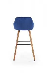 HALMAR H-93 barová stolička granátová / orech