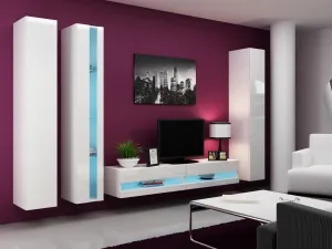 CAMA MEBLE Vigo 180 skrinka na stenu biela / biely lesk
