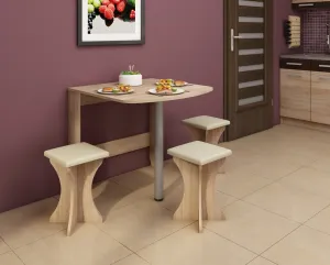 MEBLOCROSS Expert 6 skladací jedálenský stôl sonoma svetlá