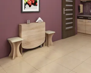 MEBLOCROSS Expert 6 skladací jedálenský stôl sonoma svetlá