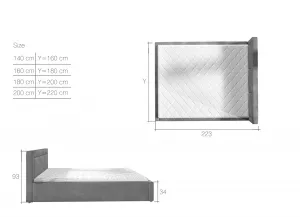 Belluno 200x200 Drevený rám