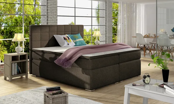 ArtElta Manželská posteľ ALICE Boxspring | 180 x 200 cm Alice rozmer: 180x200 cm, Alice farba: Sawana 26