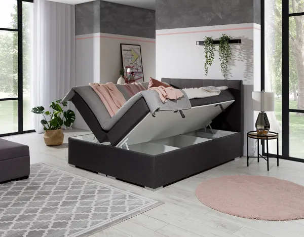 ArtElta Manželská posteľ ALICE Boxspring | 140 x 200 cm Alice rozmer: 140x200 cm, Alice farba: Soft 33