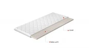 Topper Latex 140x200 Hypoalergénny poťah