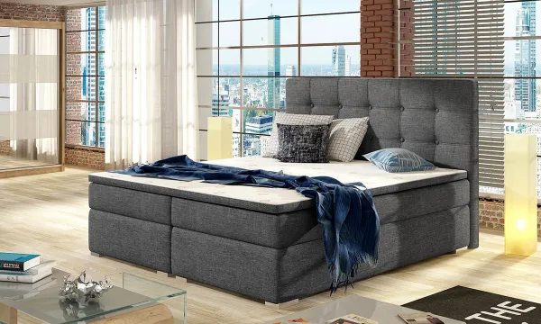ArtElta Manželská posteľ INEZ Boxspring | 180 x 200 cm Farba: Sawana 05