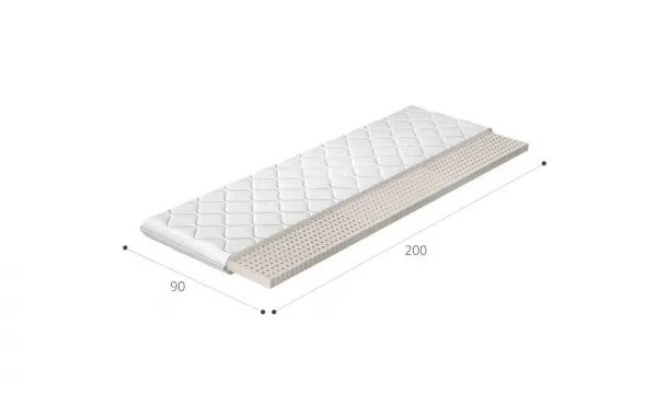 Topper Latex 90x200 Hypoalergénny poťah