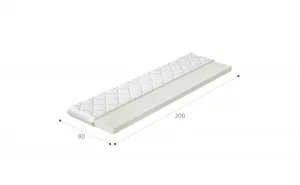 Topper T25 80x200 Hypoalergénny poťah