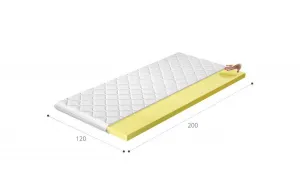 Topper Visco 120x200 Hypoalergénny poťah