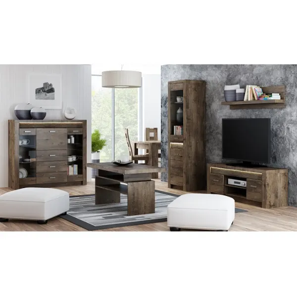 KONDELA Infinity 24 nočný stolík jaseň tmavý