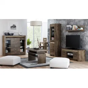 KONDELA Infinity 24 nočný stolík jaseň tmavý