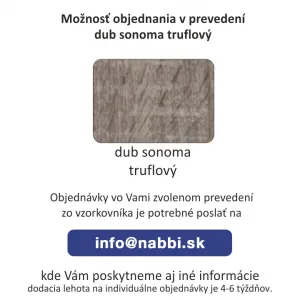 KONDELA Montana W2D vitrína dub lefkas tmavý