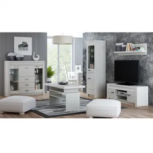 KONDELA Infinity 18 4D šatníková skriňa jaseň biely