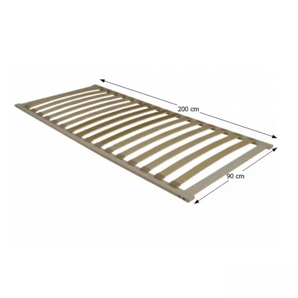 KONDELA Flex 3-zónový lamelový rošt 90x200 cm brezové drevo