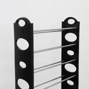 KONDELA Botis Typ 5 botník čierna / sivá