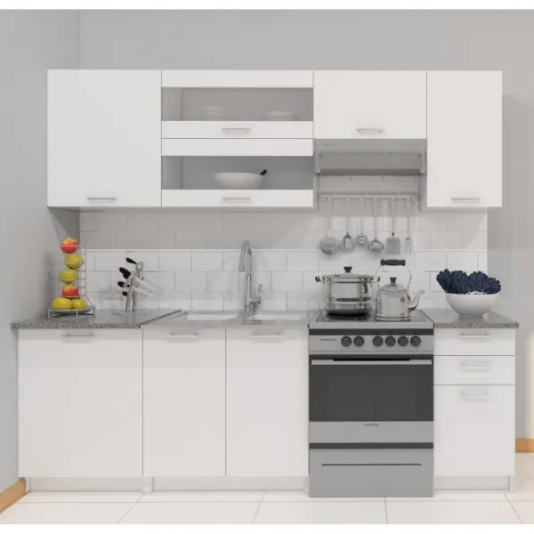 KONDELA Fabiana kuchyňa biela